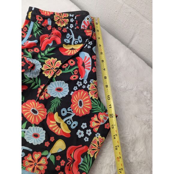 Vissla Men’s Board Shorts Sz 36‎ Blue Floral Upcycled palm frans Swim Trunks EUC - Picture 7 of 9